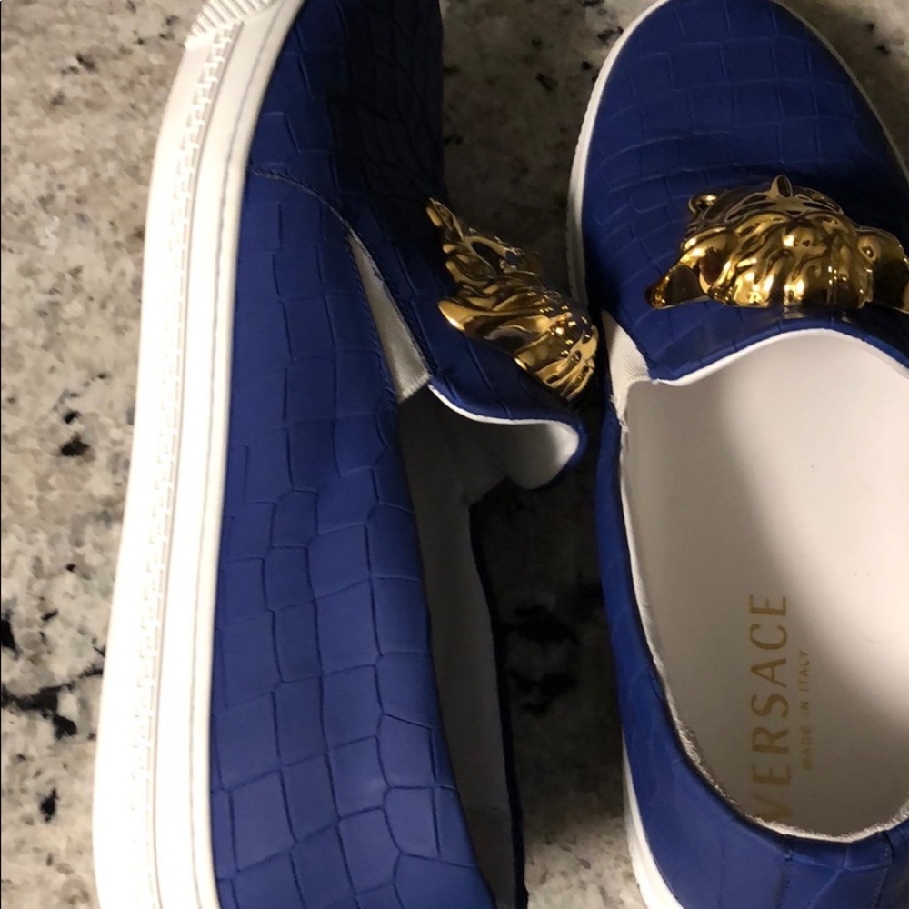 Versace slip on sneakers